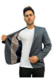 Çizgili Erkek Blazer Spor Ceket-1474