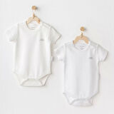 Short Sleeve 2'li Basic Body Ekru