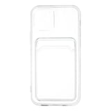 Apple iPhone 12 Kılıf Kart Şeffaf Silikon - Şeffaf