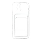 Apple iPhone 12 Kılıf Kart Şeffaf Silikon - Şeffaf