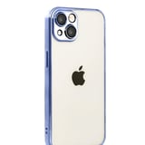 Apple iPhone 15 Razer Lensli Silikon - Açık Mavi