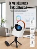 Projeksiyon Ev Sineması Bluetooth 4k HD Kaliteli Görüntü Kumandalı