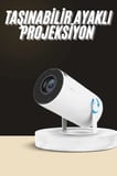 Ayaklı Projeksiyon Taşınabilir Mini Projektör Sinema Projektörü Android