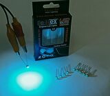 FEMEX Premium T5 T4 10'lu İnce Bacaklı Kıl Led Mini Led Ampul Parlak Turkuaz
