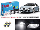 Alfa Romeo Giulietta LED Plaka Aydınlatma Ampul Seti FEMEX Parlak Beyaz