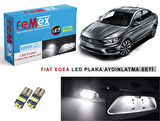 Fiat Egea LED Plaka Aydınlatma Ampul Seti FEMEX Parlak Beyaz