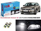 Vw Passat B7 LED Plaka Aydınlatma Ampul Seti FEMEX Parlak Beyaz