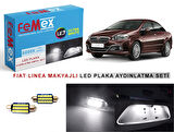 Fiat Linea Makyajlı LED Plaka Aydınlatma Ampul Seti FEMEX Parlak Beyaz