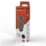 Dramex DC20B 3.1A 2xUSB-A Çıkışlı Hızlı Araç Şarj Cihazı - Metalik Kahverengi
