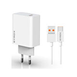 Syrox M33T 3.0A 33W Turbo 1mt USB-A - Type-C Kablolu USB-A Çıkışlı Şarj Cihazı - Beyaz