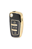 Audi A1 A3 8p 81 A4 A5 B6 B7 B8 A6 A7 C5 C6 4f Q3 Q5 Q7 Anahtar Kılıfı Siyah Gold Renk