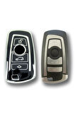 Bmw 1 3 5 7 Seri X1 X3 X4 X5 F10 F15 F16 F20 F30 F18 F25 M3 M4 Nano Anahtar Kılıfı Siyah Gümüş Renk