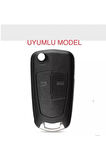 Opel Astra H Corsa D Uyumlu Anahtar Silikon Kılıfı 2 Tuşlu Model Siyah Renk 1.ci Kalite