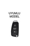 Audi A1 A3 8p 81 A4 A5 B6 B7 B8 A6 A7 C5 C6 4f Q3 Q5 Q7 Nano Anahtar Koruma Kılıfı Beyaz Gold Renk