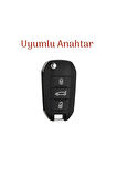 Peugeot 301-208-308-2008-5008 Anahtar Kılıfı Sustalı Model 1.ci Kalite