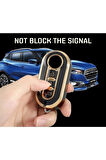 Fiat Doblo Ducato Anahtar Kılıfı Nano Siyah Gold Altın Renk 1.ci Kalite