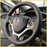 Honda Civic FB7 Araca Özel Direksiyon Kılıfı Manuel Araçlara Uyumludur (Noktalı Düz)