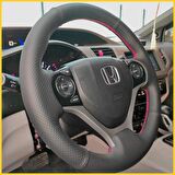 Honda Civic FB7 Araca Özel Direksiyon Kılıfı Manuel Araçlara Uyumludur (Noktalı Düz)