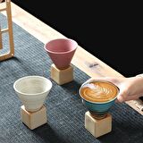 El Yapımı Seramik Kahve , Espresso , Latte Fincanı Mavi