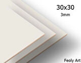 3 mm 30x30 MDF Plaka (10 ADET) - Hobi, Maket, Ahşap El Sanatları İçin Uygun (10`lu Paket)