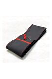 Fiat Fiorino Uyumlu Dikmeli Direksiyon Kılıfı Soft Siyah Deri Kırmızı Yüzüklü A+plus ( 38×10.5cm )