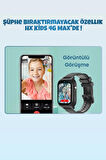 HX 4G MAX GÖRÜNTÜLÜ GÖRÜŞMELİ AKILLI ÇOÇUK TAKİP SAATİ KOLYE HEDİYELİ