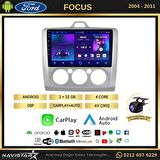 Ford Focus 2 Manuel Klima 2+32GB Kablosuz Carplay Android 13 Navigasyon Multimedya Sistemi
