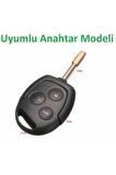 Ford Fiesta Mondeo Focus Transit Fusion Silikon Anahtar Koruma Kılıfı Siyah Renk