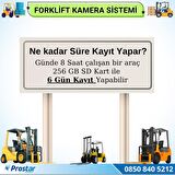 Forklift Kamera Sistemi Reach Truck 2 Kameralı 7 inç Monitörlü Kayıtlı Kamera Seti