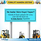 Forklift Kamera Sistemi Reach Truck 2 Kameralı 7 inç Monitörlü Kayıtlı Kamera Seti