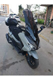 Honda Forza250 Siperlik Ön Cam 2021 2024 Model 63cm Şeffaf Renkli 4mm UZUN CAM