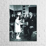 Atatürk Serisi 13,5x18 Cm 5'li Ahşap Tablo Seti
