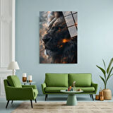 Kurt Cam Tablo | Dayanıklı Temperli Cam | Uluyan Kurt Cam Tablo