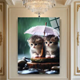 Hayvan Fotoğrafları Cam Tablo | Dayanıklı Temperli Cam