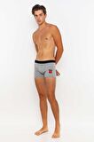Redowl Baykuş Baskılı Boxer-Gri-XL