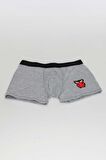 Redowl Baykuş Baskılı Boxer-Gri-XL