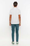 Redowl Erkek Polo Yaka Slim Fit Tişört-Beyaz-M