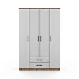 Berlin Gardırop 003 - Çekmeceli - Kapaklı - Atlantik Çam - Beyaz