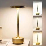 Eskitme Gold Kasa Dokunmatik Şarjlı Masa Lambası –  Renk Işık Modlu, LED Aydınlatmalı, Modern . Dekoratif Abajur