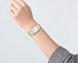 Gant G173002 Kadın Kol Saati – Dikdörtgen Kasa, Altın Renk Çelik Kordon, Şık ve Zarif Tasarım