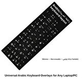 Silinmez Kalite Arapça Klavye Sticker Etiketi Laptop / PC Uyumlu PVC (Arabic Keyboard Sticker)