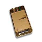 Samsung F480 Kasa Samsung Galaxy F480 Uyumlu Gold Renk Orta Kasa Ön Arka Kapak Tuş Takımı 