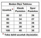 2'li Set Çocuk Boy Suni Deri 3 cm.lik Garson Klasik Kemer - Siyah Düz ve Desenli