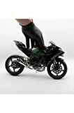 KAWASAKİ H2R 1/6 MOTOR MAKET - İSİKLİ SESLİ BENZİNLİ EGZOZ DUMANLİ (VİDEOYU İZLEYİN)