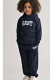 Erkek Çocuk Desenli  Kışlık Pamuklu Sweatshirt Eşofman Alt-üst Takım