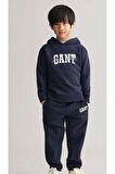 Erkek Çocuk Desenli  Kışlık Pamuklu Sweatshirt Eşofman Alt-üst Takım