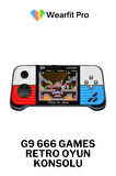 G9 Retro 3.0 inç Tv Bağlanan 2.Joystickli Oyun Konsolu Kırmızı (666 Klasik Oyunlar)