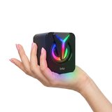 Trio S3 Mini 2.0 RGB Işıklı USB Multimedia Hoparlör 5W 3.5mm Stereo PC Laptop Masaüstü