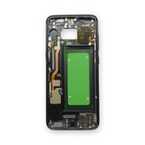 Samsung G950 Kasa Samsung Galaxy S8 Uyumlu SM-G950F Siyah Renk Orta Kasa Çıtalı on off Ses tuş bordu Üzerinde