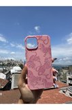 Samsung Galaxy A25 Uyumlu Leopar Tasarımlı Telefon Kılıfı - Şeker Pembe